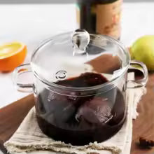 Olla de Vidrio Antiadherente y Resistente al Calor GlassCook Pro