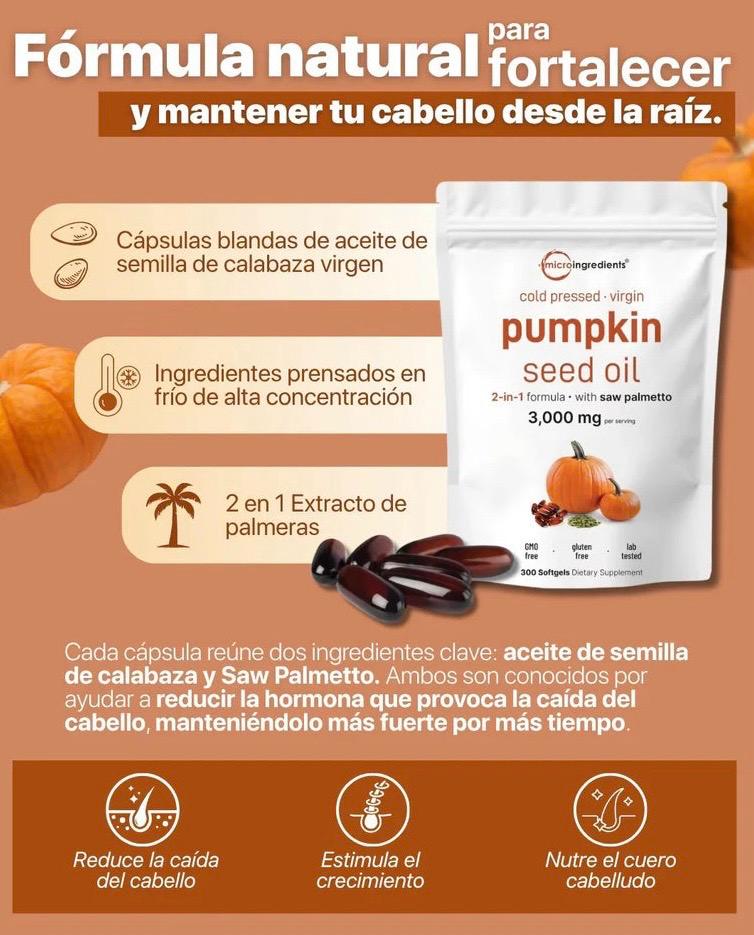Cápsulas de aceite semilla de calabaza