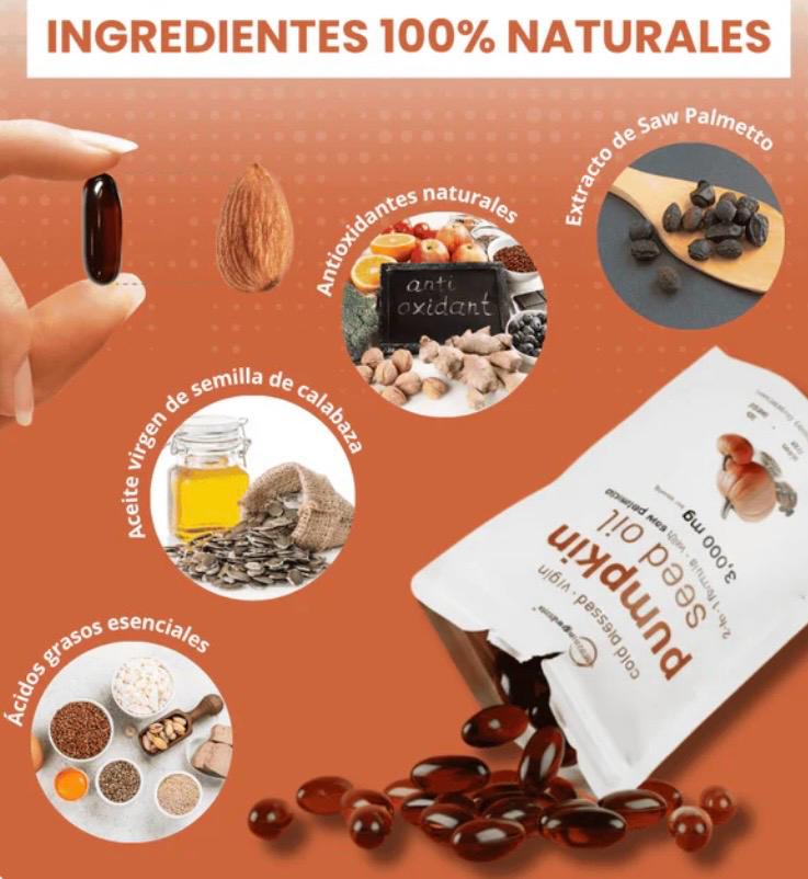 Cápsulas de aceite semilla de calabaza